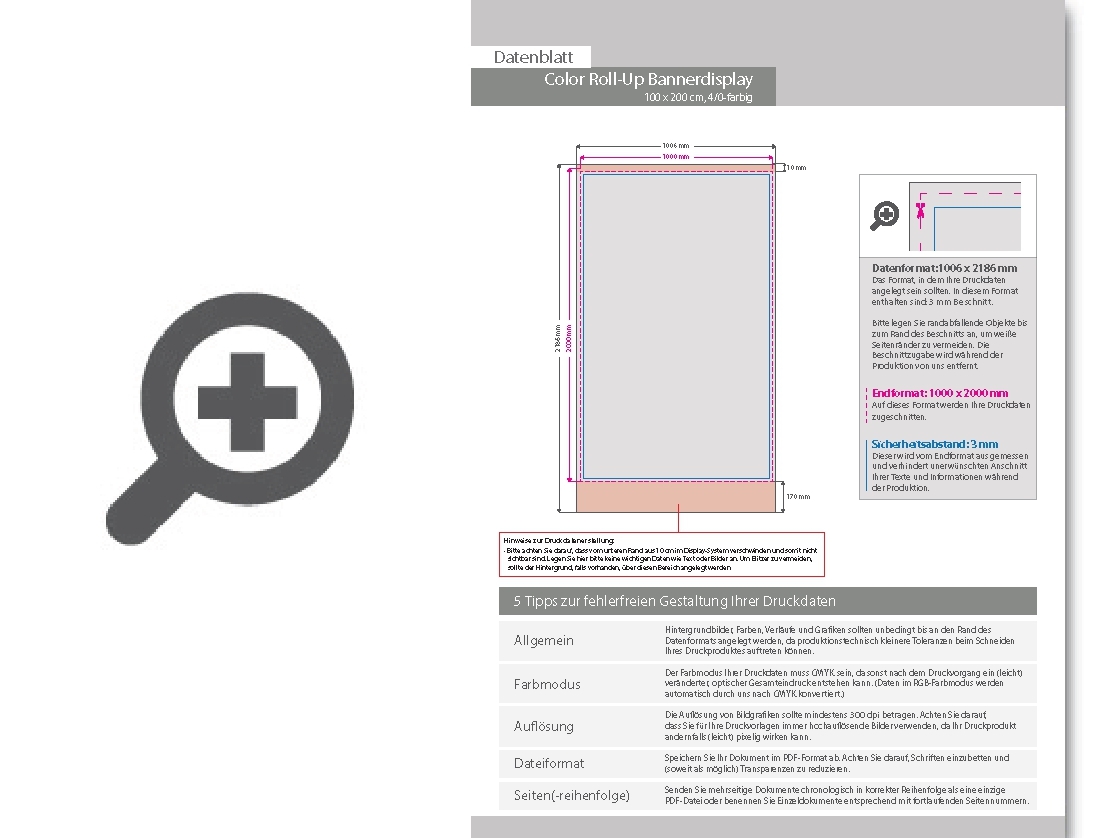 Product Bild color_roll-up_bannerdisplay_100_cm_x_200_cm_inklusive_druck_und_versand
