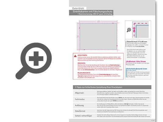 Product Bild eintrittskarte_mit_f__lschungsschutz_din_a7_quer__1x_nummeriert_(4_0_einseitig_bedruckt)
