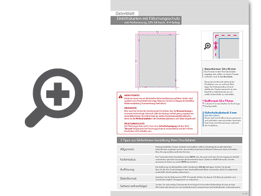 Product Bild eintrittskarte_mit_f__lschungsschutz_din_a8__mit_perforierung_(4_4_beidseitig_bedruckt)