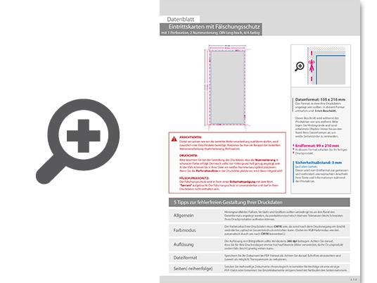 Product Bild eintrittskarte_mit_f__lschungsschutz_din_lang__mit_perforierung_und_2x_nummeriert_(4_4_beidseitig_bedruckt)
