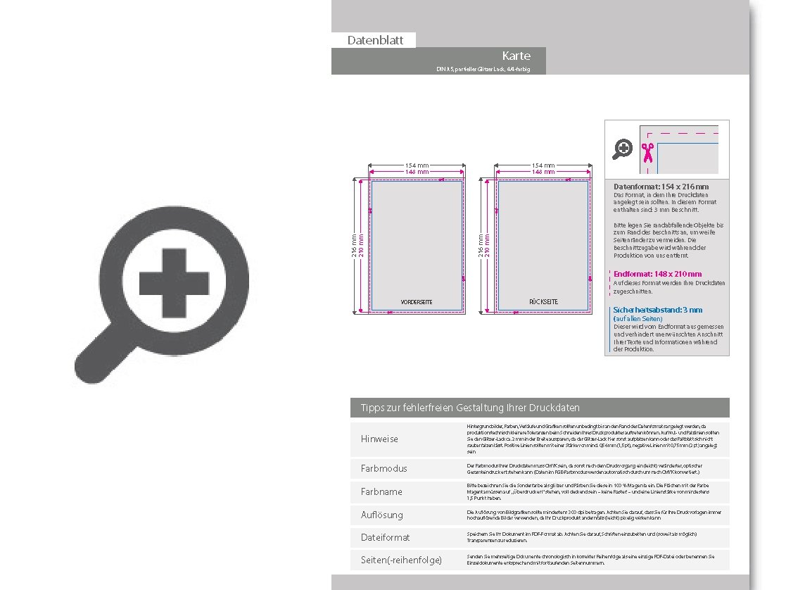 Product Bild trauerkarte_din_a5_4_4_farbig_mit_beidseitig_partieller_glitzer-lackierung