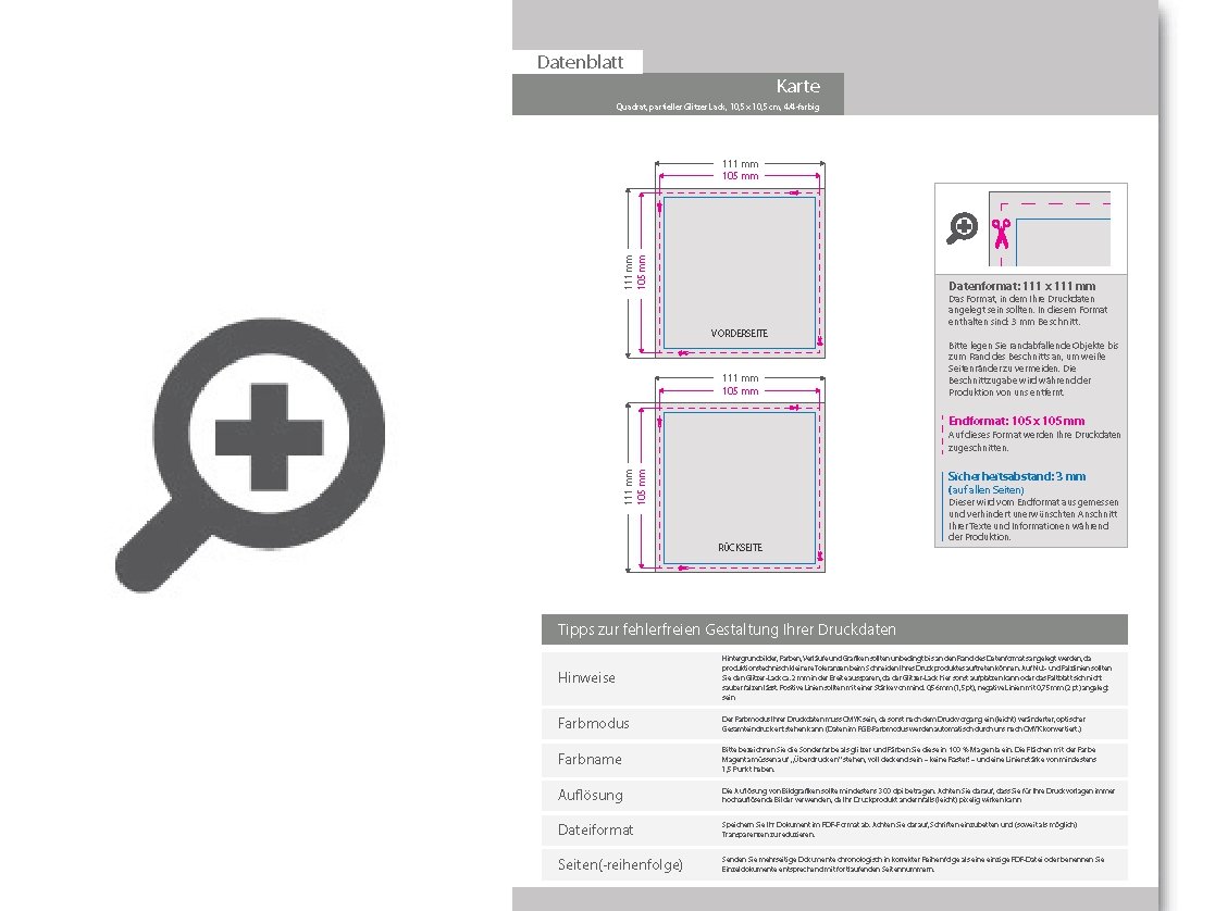 Product Bild trauerkarte_105_x_105_mm_4_4_farbig_mit_beidseitig_partieller_glitzer-lackierung