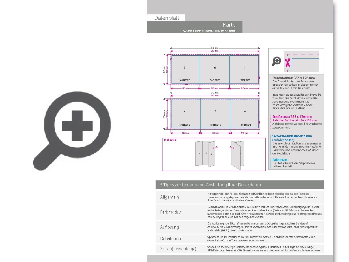 Product Bild einladungskarte__gefalzt_auf_quadrat_12_0_cm_x_12_0_cm__vertikaler_wickelfalz__6-seitig