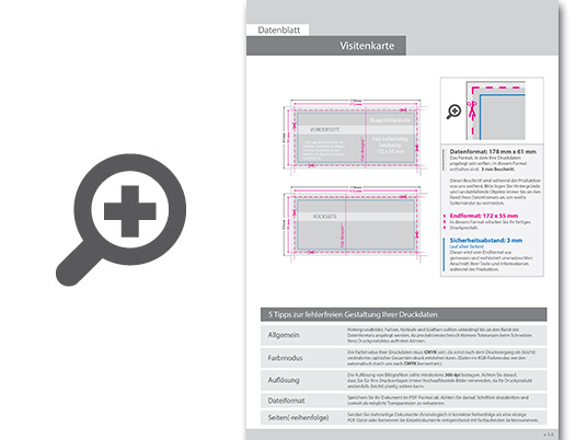 Product Bild klapp-visitenkarten_quer_5_5_farbig_-_rillung_au__ermittig___beidseitig_bedruckt_(cmyk_4-farbig_+_1_gold-sonderfarbe)